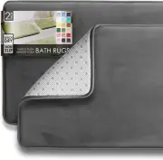 2 Piece Bathroom Rugs Bath Mat Set, Velvet Memory Foam Bath Mats for Bathroom -