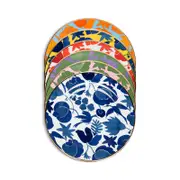 La DoubleJ Wildbird Dessert Plates, Mixed Set of 6