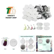 200 Sets 58mm/2.25 inch Button Supplies Button Parts for Button Maker Machine...