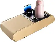 Car Armrest Cushion with Cup Holder | Car Arm Rest Cushion Heightening Pad | Automotive Console Organizer with Cup Holder for Friends Family