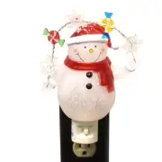 Christmas Snowman/Snowflakes Night-Light Plastic Electric Candy 164073