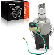A-Premium Ignition Distributor with Cap and Rotor Compatible with Volkswagen Beetle, Campmobile, Fastback, Karmann Ghia, Rabbit, Scirocco, Squareback, Super Beetle, Thing, Transporter & Porsche 356B
