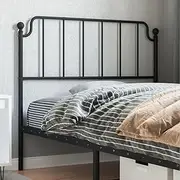 Metal Headboard, Black, 107 cm, King Single Size—Adjustable, Mounted Headboards for Bed, Bedroom, and Home