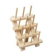 Wooden Thread Rack Holder Sewing Embroidery Thread Holder Sewing