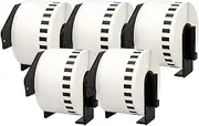 5 Compatible Rolls DK22223 DK-22223 50mm x 30.48m Continuous Address Labels for P-Touch QL-500 QL-550 QL-560 QL-570 QL-700 QL-720NW QL-800 QL-810W QL-820NWB QL-1050 QL-1060N QL-1100 QL-1110NWB