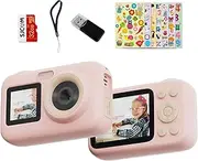 SJCAM Upgrade Kids Camera Dual Screen, Christmas Birthday Gifts for Girls Boys Age 3-10, 1080P 44MP HD Digital Video Cameras for Toddler, Portable Toy for 3 4 5 6 7 8 9 10 Year Old Children