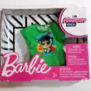 Barbie The Powerpuff Girls Bubbles Doll Shirt Mattel MIP 2019