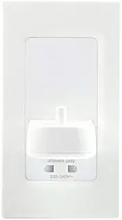 Proofvision PV12P In Wall Electric Toothbrush Charger with Shaver Socket White Compatible with all Oral-B & Braun Toothbrushes