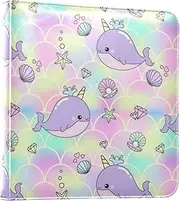 Cartoon Cute Purple Whale Photo Album Binder Photo Books Self Adhesive Pages College Photo Album Picture Albums For All Size Pictures 6x8