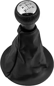 Gear Shift Knob Chrome Styling Gear Shift Knob Lever Shifter Gaiter Boot Cover Case Collar for Citroen Berlingo III MK3 Peugeot Partner 2008-on