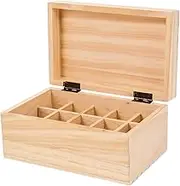 ROMISBABA Essential Oil Storage Box Wooden Essential Oil Case 15 Small Bottle Holes