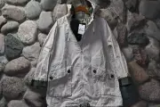 Barbour Keldy Showerproof Jacket Parka Stone Beige New U.K 14 U.S Size 10