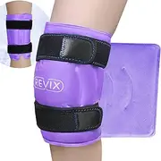 REVIX XL Knee Ice Wrap Around Entire Knee, Gel Ice Pack for Knee Replacement Surgery, Injuries, Meniscus Tear, Arthritis, Swelling, Bruises, Knee Pain Relief, Purple