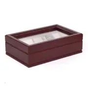 American Chest COMMANDER Ten Watch Storage Box Case Solid Cherrywood 10