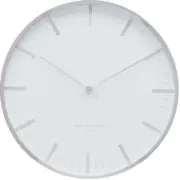 NEW One Six Eight London Jaz Metal Wall Clock, Chrome, 40cm