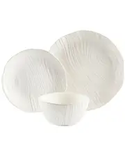Martha Stewart Faux Bois 12pc Stoneware Dinnerware Set