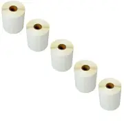 5 Rolls 750/R 4X2 Direct Thermal Labels for Zebra 2844 Eltron Rollo Printers