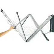 Brabantia Wall Fix Fold Away 4 Arm Clothes Line W/ Cover 24m