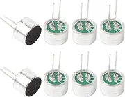 uxcell 8Pcs Cylindrical Electret Condenser Microphone Pickup 85dB Through Hole Mini Electret Condenser Mic with 2 Pins 10x7mm for PCB