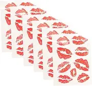 HAPINARY 6pcs Body Decorations Sticker Lip Temporary Tattoo Temporary Lip Temporary Tattoo Stickers Laptop Stickers Water- Proof Kiss Tattoo Stickers Water Proof Child Cosmetic
