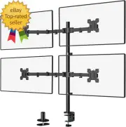 Quad Monitor Desk Mount, 4 Monitor Stand Fits Heavy Duty Computer Screen up to 2