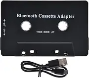Car Cassette Player Adapter, Wireless Car Cassette Player Adapter Car Bluetooths Cassette Receiver Converter with USB Cable