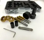 Tap & Die Set 4 Wheel Studs & Nuts Thread Re-Cutting M12 x1.25 M12 x 1.5 M14 Kit