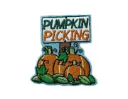 Pumpkin Picking Badge 2 inch Patch AVA4484 F2D9L
