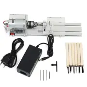Mini Wood Lathe Machine Speed Set Buddha Pearl Lathe Grinding Polishing DIY Tool