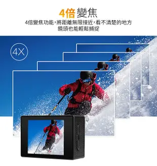 (送32GB)領先者 GS8000 4K wifi 防水型運動攝影機/行車記錄器 機車行車記錄器 (2折)