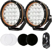 BANSIT 7inch LED Driving Lights Pair Spot Beam Round Offroad Spotlights Fog Headlights SUV UTE 4x4 4WD Universal Fit