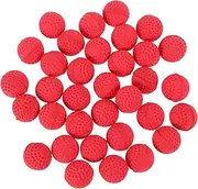 Kisangel 50pcs Foam Pinball Small Foam Balls Foam Replacement Balls Foam Ball Replacements Micro Foam Balls Ball Shooter Puzzle Little Foam Pellets Small Funny Indoor Ball Red