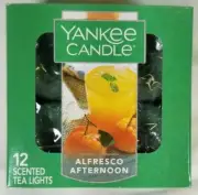 Yankee Candle ALFRESCO AFTERNOON Box of 12 Scented Tealights Tea Light Green