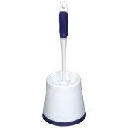 Rubbermaid Comfort Grip Toilet Bowl Brush and Caddy Set, Soft Rubber Handle,