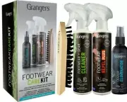 Grangers Footwear Care Kit Repel & Cleaner Goretex Suitable Suede Leather Nubuck