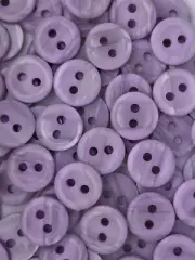 SIZE 20L - 1/2", VARIEGATED BUTTON, ROSE QUARTZ, 1 DOZEN, SHINY FINISH