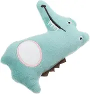 JUMPLAWN Interactive Plush Catnip Toy for Indoor Cats Alligator Shape Cat Chew Toy Fun Kitten Pillow