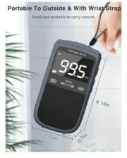 AM/FM Walkman Radio 900mAh Rechargeable Portable Trans Radio w/Digital Screen