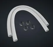 CORSAIR Sleeving Kit for AIO CPU Coolers - 400mm - White, TWO-YEAR