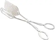 Bread Tongs Vintage Cake Clip Cookie Tongs Food Bread Clip Baking Fruit Clip for Salad, Bread and Pickles(Silver)
