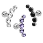 Steel Bar Stud Earrings Ear Piercing Cartilage Helix Tragus Body Jewelry