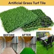 Artificial Synthetic Grass Fake Lawn Turf Plastic Plant Wall Decoration 30mm