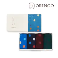 在飛比找momo購物網優惠-【ORINGO 林果良品】大波卡圓點紳士襪禮盒(送禮首選襪禮