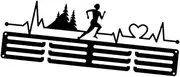 Perfeclan Medal Hanger,Race Medal Display Holder,Easy to Install Iron Display Hanger Rack for Sports,Race,Runner,Gymnastics,Plaques, Style B