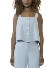 Alexia Admor Elena Linen-Blend Top
