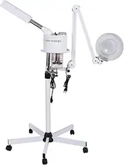 Professional Facial Steamer, 2-in-1 Facial Steamer with 8X Magnifying Lamp, Nano Ionic Face Steamer,Hot Ozone Face Steamer for Facial Home Beauty Salon Spa Skin Care Equipment