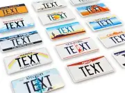 1:10 RC Mini USA American Plastic Number License Plates Plate Pair Car Crawler
