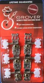 Grover 303N Classical Guitar Tuning Machines, Nickel Finish