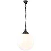 Chain Pendants Lights Period Black Modern Lighting Glossy White Sphere Balls Traditional