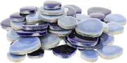 jojofuny 1Bag DIY Stones Kit Unique Ceramic Pebbles for Tile Making of Irregular Shapes for Creative Crafts and Home Decor Durable and Materials